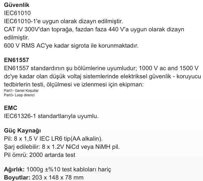 Megger LTW325 Loop Test Cihazı